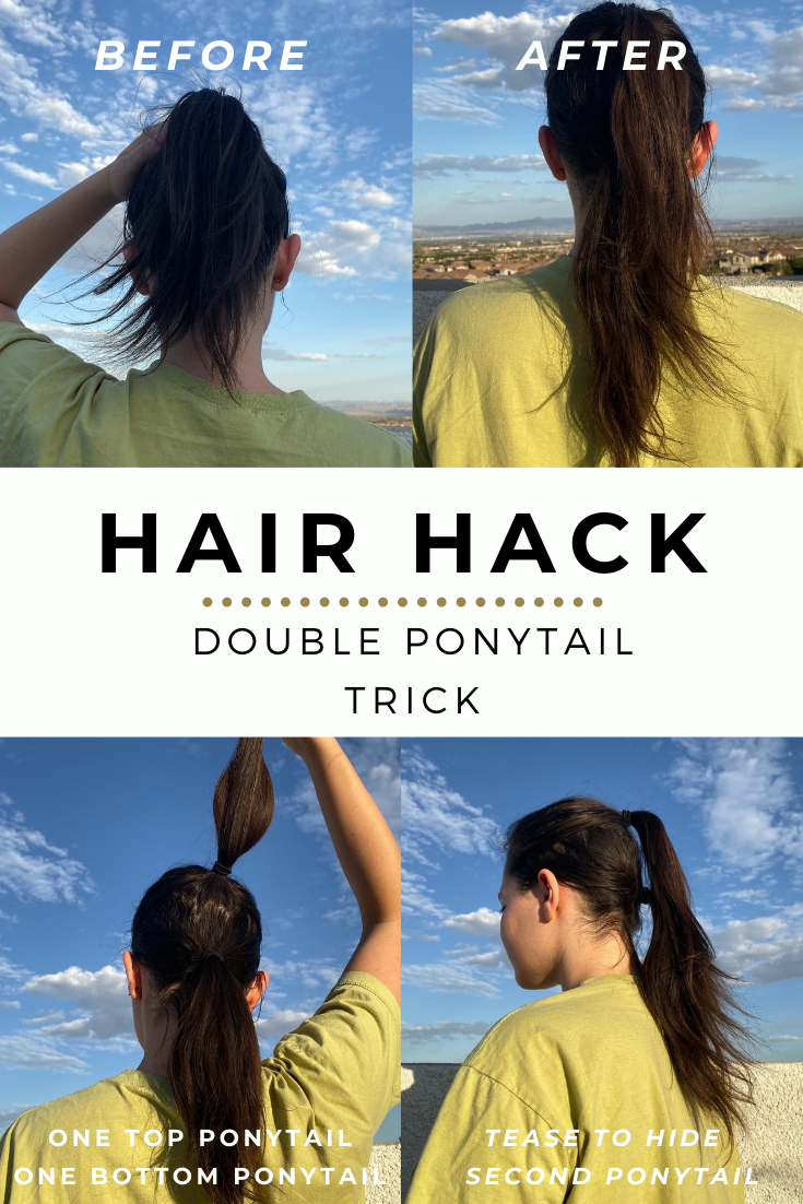 Double Ponytail Trick in Under 5 Minutes (Quick Tutorial)