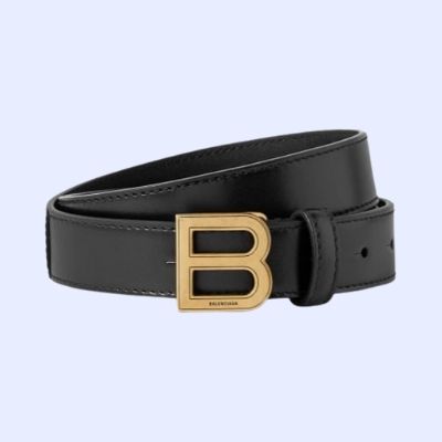 Balenciaga Hourglass Leather Belt 