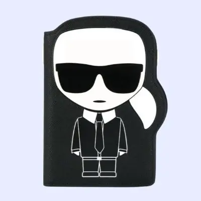 Karl Lagerfeld K/Iconik Passport Holder