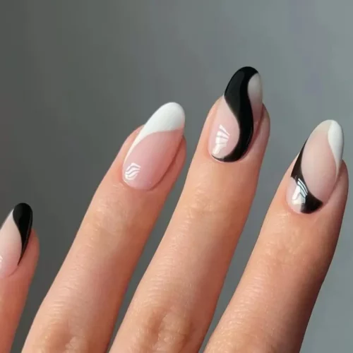 49 Black and White Nail Designs, From Simple to Lavish Ideas