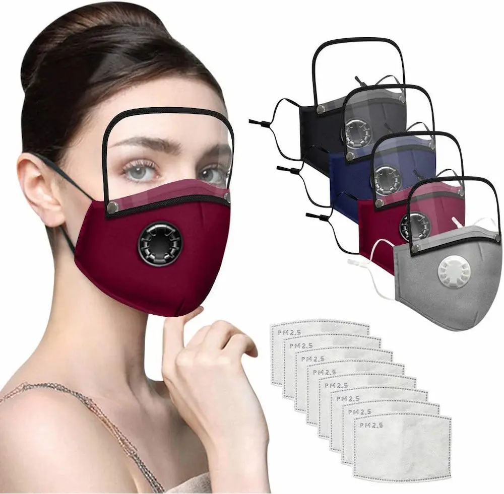 Face Mask w/ Detachable Eye Shield
